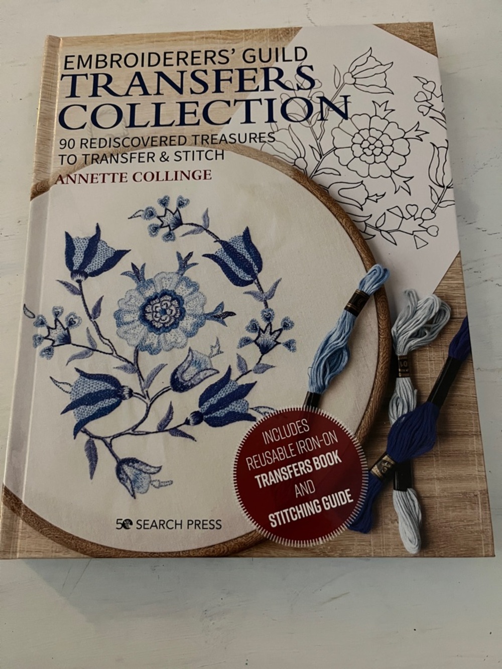 Embroiderers' Guild Transfers Collection by Annette Collinge - Blue